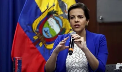 María Paula Romo, ministra del Interior de Ecuador.