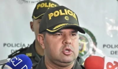 Yecid Peña, comandante operativo de la Policía Metropolitana de Barranquilla.