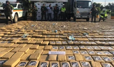 El cargamento incautado.