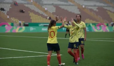 Una de las celebraciones de Leicy Santos.