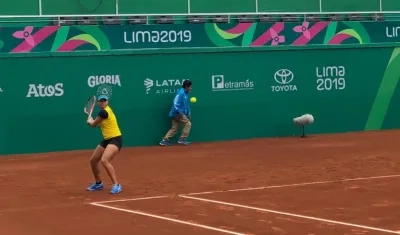 Mafe Herazo, tenista barranquillera.