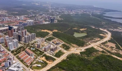 Imagen aérea de la carrera 65.