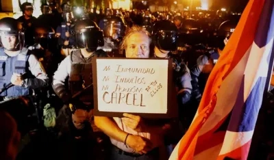 Imagen de las protestas.