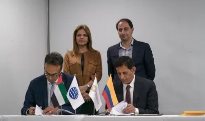 Momento en el que oficializaron la participación de Colombia.