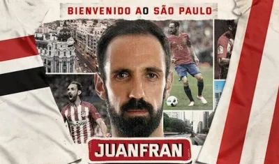 Así le dieron la bienvenida a Juanfran.