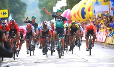 El ganador de la etapa.