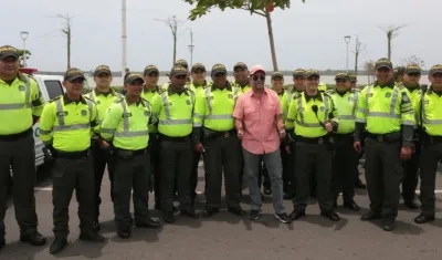 El Cuerpo Especial y el Alcalde Alejandro Char.