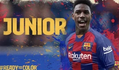 Así anunció el Barcelona la llegada de Júnior Firpo.