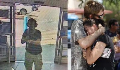 Patrick Crusius, autor de la masacre y los familiares de las víctimas.