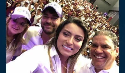 Elsa Noguera, Jaime Pumarejo, Heidy Barrera y Ernesto Crissien.