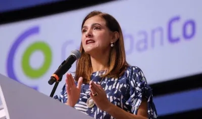 La Ministra de Transporte, Ángela María Orozco.