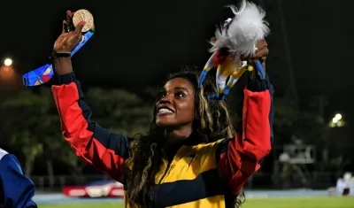 La colombiana Caterine Ibargüen.