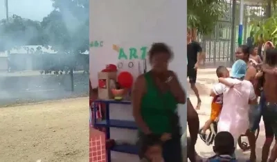 Disturbios en Repelón.