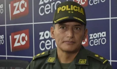 General Mariano Botero, comandante saliente de la Policía Metropolitana de Barranquilla.