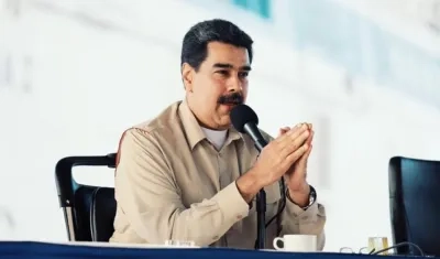 El Presidente de Venezuela, Nicolás Maduro.