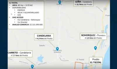 Ubicación geográfica del predio para la megacárcel.