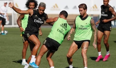 Último entrenamiento del Real Madrid.