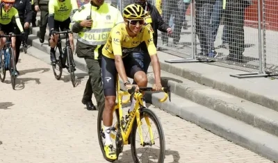 El ciclista Egan Bernal.