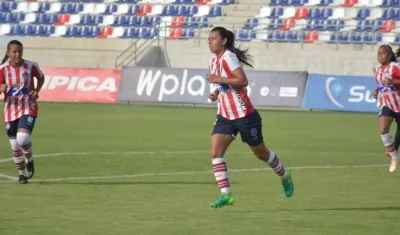 La celebración de Yoreli Rincón.