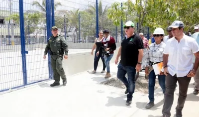 El Alcalde de Barranquilla, Alejandro Char, en el Parque Limón.