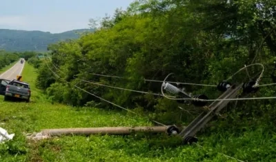 Lugar del accidente en inmediaciones de Arroyo de Piedra, corregimiento de Luruaco.