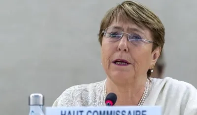 La alta comisionada de la ONU, Michelle Bachelet.