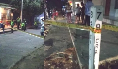 En esta esquina de San Salvador resultó herido Samuel José Pacheco Anillo.