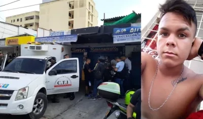 Johan David Toyos Bastidas fue encontrado muerto al interior de este taller.