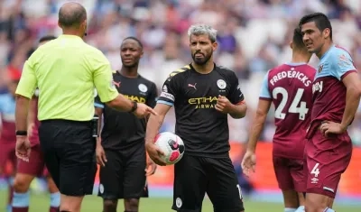 Sergio Agüero marcó un penal.