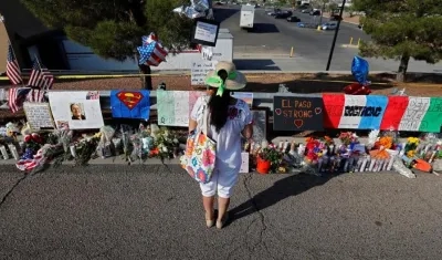 Imagen del tributo a las víctimas de la masacre.