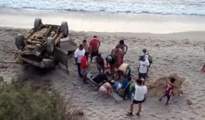 Lugar del accidente.