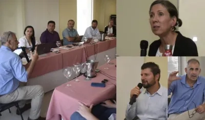 Rueda de prensa de OIT y organizadores del Taller de Productividad.