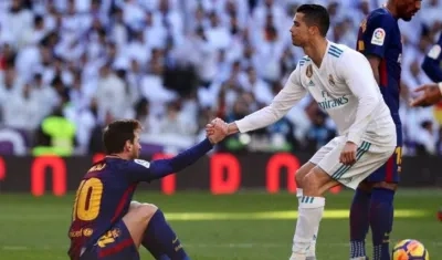 Lionel Messi y Cristiano Ronaldo.