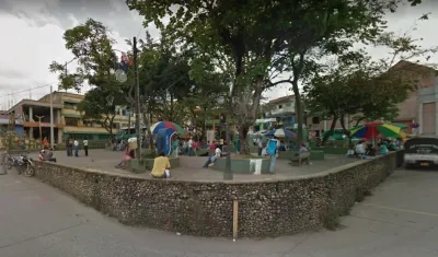 Parque principal de Remedios en Antioquia.