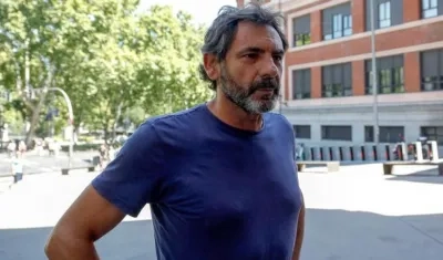 El fundador y director de la ONG Productiva Open Arms, Òscar Camps, ofrece una rueda de prensa este miércoles en Madrid.