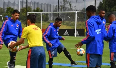 Jugadores de la Selección Colombia sub-15.