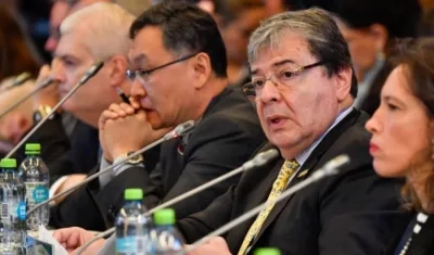 Carlos Holmes Trujillo, canciller colombiano.
