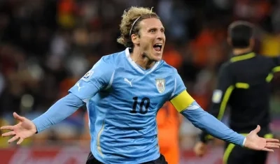 Diego Forlan, delantero uruguayo. 
