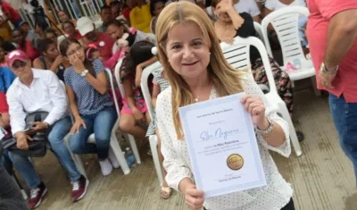 La candidata a la Gobernación del Atlántico, Elsa Noguera.