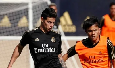 James Rodríguez, volante colombiano. 