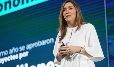 La Ministra de Minas, María Fernanda Suárez.