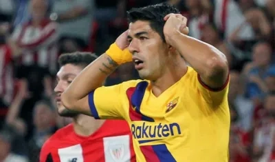 Luis Suárez, delantero del Barcelona. 