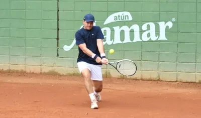 Pier Pezzano, uno de los tenistas participantes. 