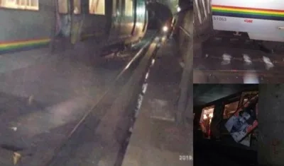 Así quedó el tren.