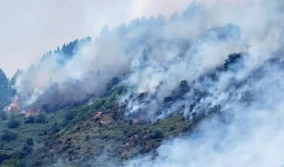 Imagen del incendio.