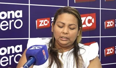 Milena Barrios Suárez, madre de María Ligia Ascón Barrios.