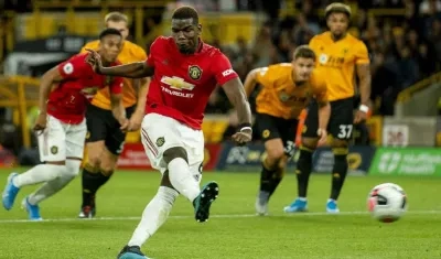 Paul Pogba, volante francés. 