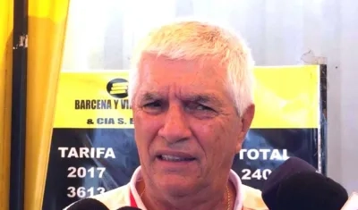 Julio Comesaña, técnico de Junior. 