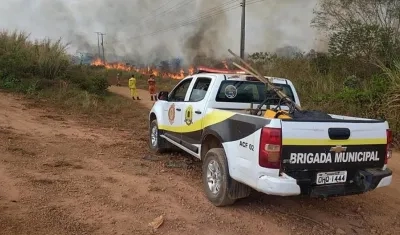 Imagen del incendio.