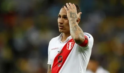 Paolo Guerrero, jugador peruano. 